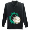 Long Sleeve Silk Touch Polo with Pocket Thumbnail