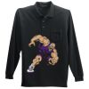 Long Sleeve Silk Touch Polo with Pocket Thumbnail