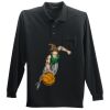 Long Sleeve Silk Touch Polo with Pocket Thumbnail