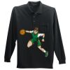 Long Sleeve Silk Touch Polo with Pocket Thumbnail