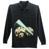 Long Sleeve Silk Touch Polo with Pocket Thumbnail