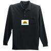 Long Sleeve Silk Touch Polo with Pocket Thumbnail