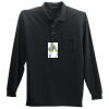 Long Sleeve Silk Touch Polo with Pocket Thumbnail