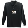 Long Sleeve Silk Touch Polo with Pocket Thumbnail