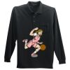 Long Sleeve Silk Touch Polo with Pocket Thumbnail