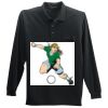 Long Sleeve Silk Touch Polo with Pocket Thumbnail