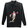 Long Sleeve Silk Touch Polo with Pocket Thumbnail