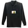 Long Sleeve Silk Touch Polo with Pocket Thumbnail