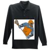 Long Sleeve Silk Touch Polo with Pocket Thumbnail