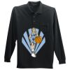 Long Sleeve Silk Touch Polo with Pocket Thumbnail