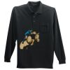 Long Sleeve Silk Touch Polo with Pocket Thumbnail