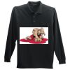 Long Sleeve Silk Touch Polo with Pocket Thumbnail