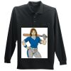 Long Sleeve Silk Touch Polo with Pocket Thumbnail