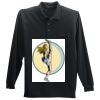 Long Sleeve Silk Touch Polo with Pocket Thumbnail