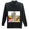 Long Sleeve Silk Touch Polo with Pocket Thumbnail