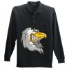 Long Sleeve Silk Touch Polo with Pocket Thumbnail