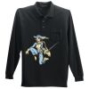 Long Sleeve Silk Touch Polo with Pocket Thumbnail