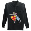 Long Sleeve Silk Touch Polo with Pocket Thumbnail