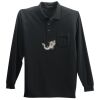 Long Sleeve Silk Touch Polo with Pocket Thumbnail