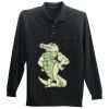 Long Sleeve Silk Touch Polo with Pocket Thumbnail