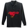 Long Sleeve Silk Touch Polo with Pocket Thumbnail