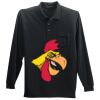 Long Sleeve Silk Touch Polo with Pocket Thumbnail