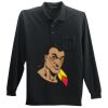 Long Sleeve Silk Touch Polo with Pocket Thumbnail