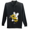 Long Sleeve Silk Touch Polo with Pocket Thumbnail