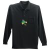 Long Sleeve Silk Touch Polo with Pocket Thumbnail