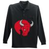 Long Sleeve Silk Touch Polo with Pocket Thumbnail