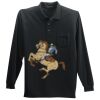 Long Sleeve Silk Touch Polo with Pocket Thumbnail