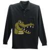 Long Sleeve Silk Touch Polo with Pocket Thumbnail