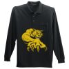 Long Sleeve Silk Touch Polo with Pocket Thumbnail