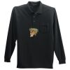 Long Sleeve Silk Touch Polo with Pocket Thumbnail