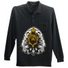 Long Sleeve Silk Touch Polo with Pocket Thumbnail