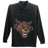 Long Sleeve Silk Touch Polo with Pocket Thumbnail