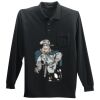 Long Sleeve Silk Touch Polo with Pocket Thumbnail