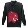 Long Sleeve Silk Touch Polo with Pocket Thumbnail