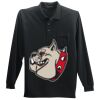Long Sleeve Silk Touch Polo with Pocket Thumbnail