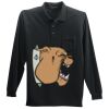 Long Sleeve Silk Touch Polo with Pocket Thumbnail