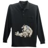 Long Sleeve Silk Touch Polo with Pocket Thumbnail