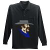 Long Sleeve Silk Touch Polo with Pocket Thumbnail