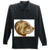 Long Sleeve Silk Touch Polo with Pocket Thumbnail