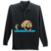 Long Sleeve Silk Touch Polo with Pocket Thumbnail