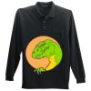Long Sleeve Silk Touch Polo with Pocket Thumbnail