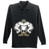 Long Sleeve Silk Touch Polo with Pocket Thumbnail