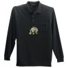 Long Sleeve Silk Touch Polo with Pocket Thumbnail