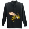Long Sleeve Silk Touch Polo with Pocket Thumbnail