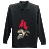 Long Sleeve Silk Touch Polo with Pocket Thumbnail