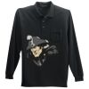 Long Sleeve Silk Touch Polo with Pocket Thumbnail